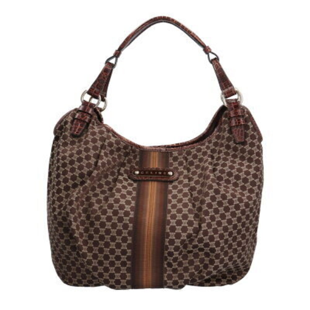 Celine Macadam Shoulder Bag Canvas Brown - Picture 1 of 7